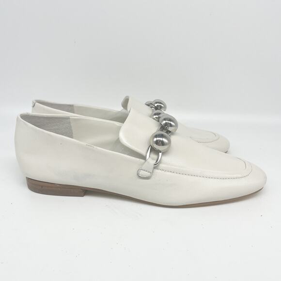 Marc Fisher Women's Elenda Slip On Embellished Loafer Flats White Size 7.5 M - Picture 3 of 15